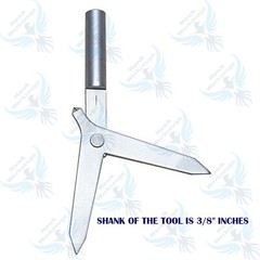 Round Work Piece Center Finder Tool 3/8″ Shank With Machinist Center Square 3″