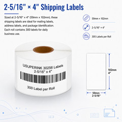 10 Rolls For DYMO LW 400 450 30256 Direct Thermal Labels,2.31″x4″ (59mm*104mm)