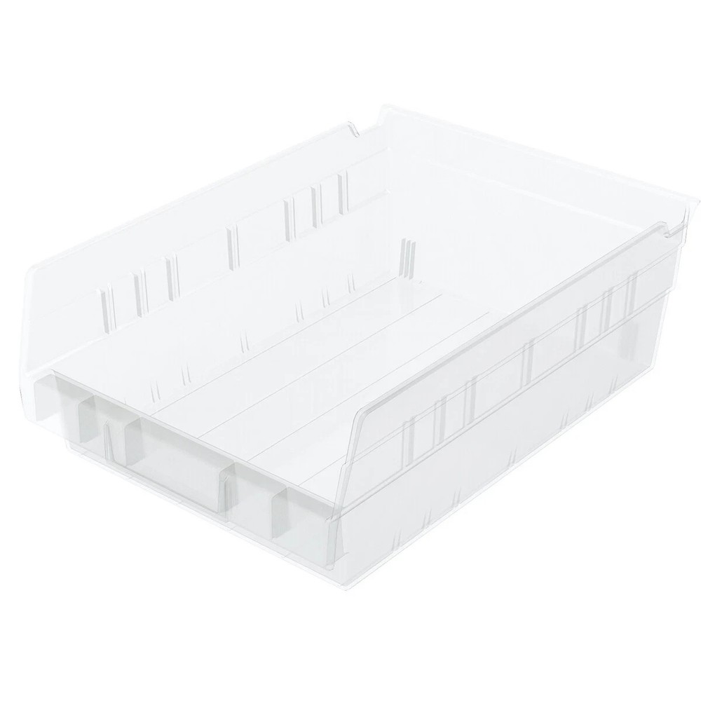 (12 Pack)30150 Akro-Mils 11-5/8″ x 8-3/8″ x 4″Shelf Bin Storage Container(clear)
