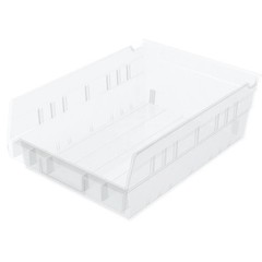 (12 Pack)30150 Akro-Mils 11-5/8″ x 8-3/8″ x 4″Shelf Bin Storage Container(clear)