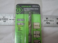 (10) NEW Greenlee DTAP5/16-18 Drill Tap Countersink Quick Release Bit (pkg)