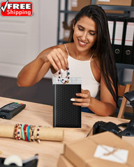 Black Bubble Mailers 4X8 Inches 50 Pack, Usable Size 4X7″ Bubble Envelopes for S