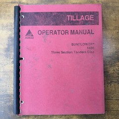 1990s Beloit KS Sunflower 1435 Three Section Tandem Disc Operator Manual