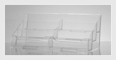 6-Pocket Clear Acrylic Counter-Top Business Card Holder