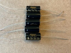 5pc Electrolytic Capacitor Axial 2000hr +105℃ RoHS 16uF 160V φ10x20mm Supertech