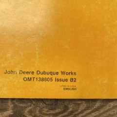 John Deere 490E Excavator Owners Operators Manual – OMT138805