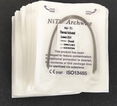 10 Packs Dental Orthodontic Thermal Activated Niti Round Arch Wires Ovoid Form