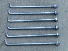 Sandbaggy 1/2″ x 12″ Threaded Concrete Anchor L-Bolts – Hot Dipped Galvanized