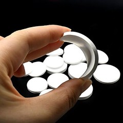 Dia 12-100mm THICK 4mm PTFE Plastic Solid Discs Flat Round Pad Sealed Cushioning