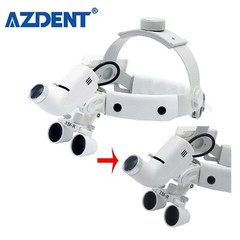 3.5X-R Dental Clinic Medical LED Headlight Headband Binocular Loupes AZDENT