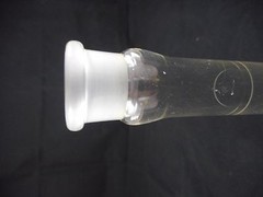 CHEMGLASS Glass HD TC 100mL ± 0.20mL Volumetric Flask Stopper Size #16 Chipped