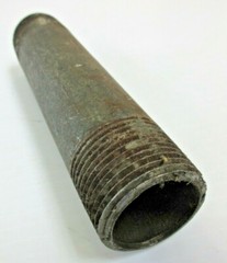 1″ GALVANIZED STEEL PIPE NIPPLE BOTH ENDS THREADED, ASSORTED LENGTHS LOT OF 6