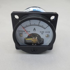 1PC DC 0-3A Analog Ammeter Panel AMP Current Meter SO45 Cutout 45mm