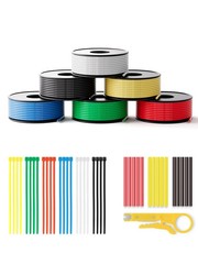 24 Gauge Wire 157ft,Stranded Silicone Electrical Wire Spool 24 AWG,26.2ft/8m …