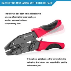 Crimping Tool for Spark Plug Ignition Wire, 8.5Mm Ratchet Spark Plug Wire