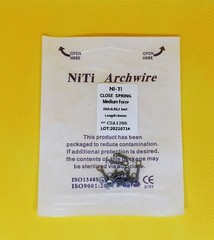 20 Packs Dental Closed Coil Spring Orthodontic Niti Alloy 012*6mm Medium Force