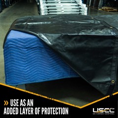 USCC Mega Mover Moving Blankets – 80″ X 72″ – Blue/Light Blue – 24PK