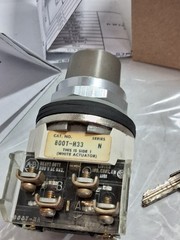 ALLEN BRADLEY 800T-H33A SELECTOR SWITCH 2 POS MAIN 1NO/1NC KEY REM BOTH SERIES N