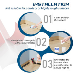 Flexible Quarter round Molding Trim – Peel and Stick Silicone Caulk Strip,Shoe M