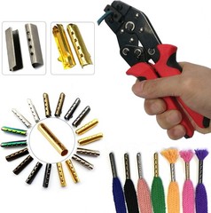 Hand Aglet Crimping Pliers, Metal Shoelace Aglets Crimper Tools for Attach Metal