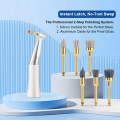10pc Dental Finishing Finisher Prophy Brushes Aluminium Oxide Polishing Polisher