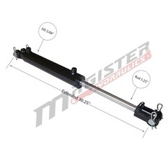 Hydraulic Cylinder Welded Double Acting 2.5″ Bore 10″ Stroke Clevis 2.5×10 NEW