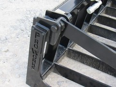 48″ Single Cylinder Root Grapple Bucket Attachment Fits Skid Steer Quick Attach