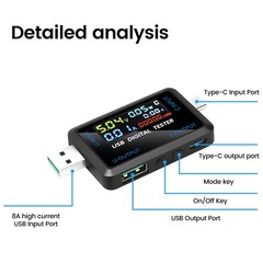 4.5~36V USB Type-C Digital Power Capacity Tester Voltage Current Meter Detector