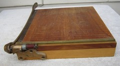 Vintage INGENTO No. 4 12″ PAPER TRIMMER Cutter SOLID WOOD