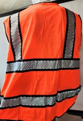 RADIANS HIGH VISIBILITY Surveyor Two Tones Orange Safety Vest Mesh front & back