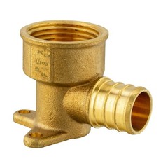 5 Pieces 3/4″ PEX x 3/4″ Female NPT Drop Ear Elbow Crimp Brass Fitting No Lead