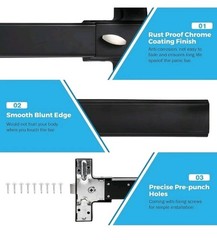 IRONWALLS Door Push Bar Panic Exit Device with Lever, For 27.5”-41” Doors