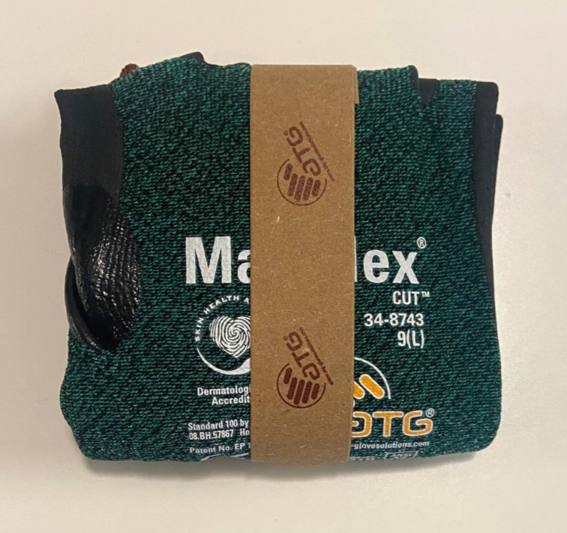 MaxiFlex 34-8743 Foam Nitrile Coated Large A2 Cut Proof Resistant Work Gloves