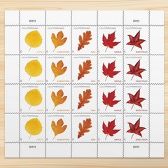 United States Postal Service Vibrant Leaves 2025 Postcard Rate 5 Sheets Of 20