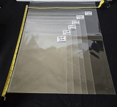 Cellophane Bags, 6 sizes, 500-1000 count Clear Self Cello Sealing Bags, 1.4 mil