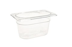 RUBBERMAID COMMERCIAL PRODUCTS COLD FOOD INSERT PAN 1/9 SIZE – CLEAR