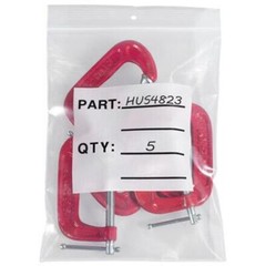 Resealable Parts Bag with Hang Hole, 6 x 8 Inch, 1000 Pack, 4 Mil Clear