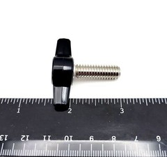 5/16″ Thumb Screw Bolts Black Plastic Butterfly Clamping Tee Wing Knob Stainless