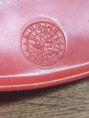 Vintage Red MSA V-Gard Protective Hard Hat Early 70’s