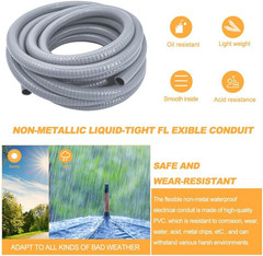 2″ x 50′ Liquid-Tight PVC Flexible Electrical Conduit – Non-Metallic