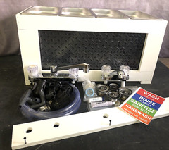 3 Compartment Concession Sink + Hand Sink, With PRE-ASSEMBLED Table Top Frame