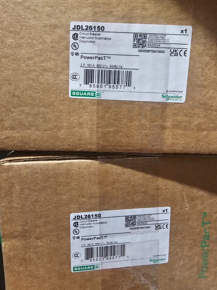 Square D JDL26150 Thermal-magnetic Molded Circuit Breaker