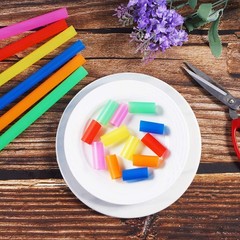 100 Count (Pack of 1), Red, yellow, blue, green, pink orange（ random color）