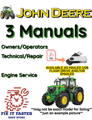 JOHN DEERE 5603 TRACTOR OWNER SERVICE REPAIR SHOP ENGINE MANUAL PDF FILE ON USB