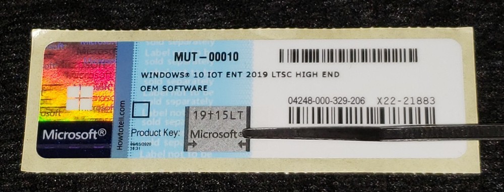 Microsoft Windows 10 IoT Enterprise LTSC 2019 High End with ACTIVATION KEY