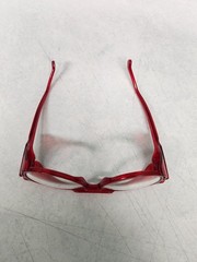 American Optical Vintage Aerosite Red Clear Safety Eyeglasses W/ clear lenses