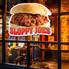Food Truck Decals Sloppy Joes Restaurant & Food Concession Concession Sign Brown