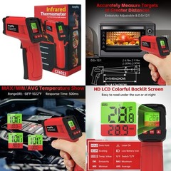 Infrared Thermometer Gun/ HD Large Screen -58°F~1022°F(-50°C~550°C)