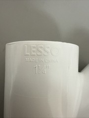 LESSO 475-012 1-1/4” PVC Wye Fitting SCH 40 Slip x Slip x Slip White