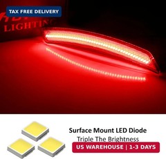 iJDMTOY OE-Spec Red Lens Full LED Rear Side Marker Light Assemblies Compatible W